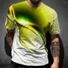 Мужские футболки 2023, летние мужские и детские футболки с 3D принтом и круглым вырезом, дышащая уличная повседневная футболка с короткими рукавами, футболка в виде грузовика