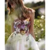 Princess White A Line Wedding Dresses Bridal Gowns Puffy Tiered Tulle Skirt Sleeveless Long Floor Length Bride Dress zxthy