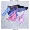 Underpants Sexy Men Ice Silk Breathable Panties Sheer Bulge Pouch Bikini Briefs Comfortable Soft Plus Size Low Rise Underwear