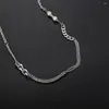 Chains Stainless Steel Reflection Artificial Pearl O-Chain Fashion Trend Minimalist Men Necklace Jewelry Gift For Him