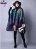 Scarves In Women Capes Scarf Fashion Imitation Cashmere Geometric Squares Flowers Dots Stars Ladies Scarve Shawl Woman Ponchos Cloak 231007