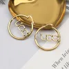 Luxury Brand Women Earrings Designers Letter Ear Stud Gold Plated Hoops Earring for Wedding Party Jewelry Accessories