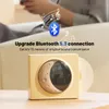 Портативный S ers беспроводной музыкальный плеер виниловый Bluetooth S er Moon Atmосферный свет звуковая коробка Hi-Fi эффекты отображение времени Поддержка TF AUX 231007