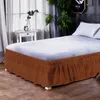 Bed Skirt el Queen Size Bed Skirt White Shirt Without Surface Elastic Band Single King Easy On Off skirt Dust Ruffle 231007