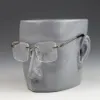 Modne okulary przeciwsłoneczne ramy Buffalo rogu szklanki mężczyzn design marki carter przezroczysty metalowy złota srebrna rama okręgowa okulary słoneczne lu250w