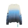 Designertröja Vinterdesigner Menströjor Stickning Slim Fit Hair Gradient Pullover Casual tröja Stickad för hög Guality 2023 Män och kvinnor