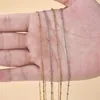 Chains Stainless Steel Chain Necklace For Women Men Gold Color Thin Choker Bead Fashion Jewelry Wholesale Drop