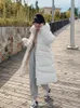 Frauengrabenmäntel 2023 Frauen Baumwolle Gefütterte Jacke Lange Winter Rollkragenmantel Warme Parkas Schnee Outwear Koreanische Lose Zima