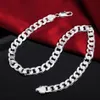 12mm 18-30 inch Lengte Heren Zilveren Kleur Ketting Curb Cubaanse Link Chain Punk Mode-sieraden Gift258u