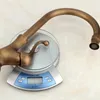 Bathroom Sink Faucets Basin Brass All Copper Antique Revolving Kitchen Cold And Single Handle Vessel Water Tap Mixer