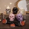 Halloween crânio aromaterapia velas atacado artesanal esqueleto cabeça aromática vela decoração do quarto presentes de halloween 2785
