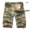 Men's Shorts Men 2022 Fashion Plaid Beach Mens Casual Camo Camouflage Short Pants Male Bermuda Cargo Overalls194v