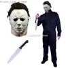 Party Maskers Halloween Michael Myers Killer Masker Cosplay Horror Bloody Latex Maskers Helm Carnaval Maskerade Partij Kostuum Rekwisieten Q231007