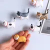 Magnesy lodówki 9pcs/kreatywny kot lodówka 3D Cartoon Cat Magnes