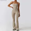 Aktiva uppsättningar nclagen jumpsuit snabb torr fritid sport fitness kostym dans yoga väst byxor gym träning sexig andningsbar hög elastik för kvinnors l231007