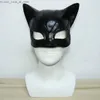 Party Masken Sexy Katze Frau Selina Kyle Latex Maske Superheld Film Cosplay Kostüm Halloween Party Masken Q231007