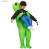 Theme Costume Kids Child Green Alien table ET Come Girls Boys Anime Cosplay Halloween Comes Funny Blown Up Party Fancy Dress SuitsL231008