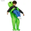 Thème Costume Enfants Enfant Vert Alien table ET Venez Filles Garçons Anime Cosplay Halloween Vient Drôle Explosé Fête Déguisements CostumesL231008