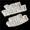 Baking Moulds Happy Birthday Sile Mold English Letters Candy Fondant Gum Paste Cake Decoration Word Board Diy Supplies Mj1235 Drop D Dhsnl