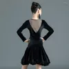 Stadiumkleding Kinderen Latin Dance Balletkostuum Meisjes Herfst- en winterwedstrijdkleding Trainingspraktijk