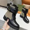 Botas de tornozelo de designer clássico mulheres couro meia moda bota sapatos conforto inverno plataforma de couro motocicleta martin botas tênis