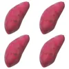 Decorative Flowers 4 Pcs Vegetable Model Lifelike Fake Sweet Potato Cabinet Decor Foams Artificial Potatoes Home Purple Realistic