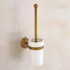 Bath Accessory Set Antique Bathroom Accessories Sets Wall Mounted Paper Holder Brass Bathroom Hardware Set Soap Basket Toilet Brush 231006