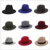 Wide Brim Hats Bucket 100% wool wide padded felt Trilby bow Fedora hat suitable for elegant ladies winter autumn and cashmere black gang church hats 231006