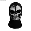 Máscaras de fiesta Máscara de Halloween Película Juego de guerra Llamada Comandante Máscara de fiesta Máscara de pasamontañas unisex Cosplay Fantasmas Máscara de calavera Headwear Q231009