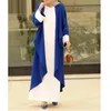 Abbigliamento etnico Donna Dubai Abaya Musulmano Turchia Caftano Cardigan Abito Eid Ramadan Moderno 2023 Moda Tinta unita Abiti islamici Elegante