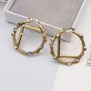 Luxury Brand Women Earrings Designers Letter Ear Stud Gold Plated Hoops Earring for Wedding Party Jewelry Accessories