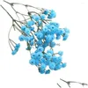 Ghirlande di fiori decorativi artificiali con vaso di seta Babys Breath Bouquet floreale Decorazioni per feste Essiccati Wild Drop Consegna Home Garden Fes Dhvjt