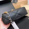 Damestas Luxe crossbodytassen Designer draagtas Enkele schoudertas Beroemde gouden ketting Messenger handtas Flap Zwarte portemonnee Handtassen van hoge kwaliteit Zadeltassen