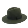 Wide Brim Hats Bucket 100% wool wide padded felt Trilby bow Fedora hat suitable for elegant ladies winter autumn and cashmere black gang church hats 231006