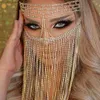 Party Masks Charmiga mousserande masker Kvinnor Rhinestone Face Mask Female Masquerade Dance Party Banket Halloween Masker Face Tillbehörsmycken Q231007