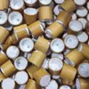 24/410 tampa de imprensa de madeira de bambu, tampa de loção preta cosmética diy, ferramentas de maquiagem de bambu, capa de creme cosmético de bambu de 24mm f1533 bqlbg