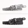 Belts 1.4x103cm Classic Vintage Wax Rope Clothing Braided Belt Women's Pin Buckle Fashion Dress Pants Hand Women Mini