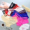 Sexy Lace Panties Floral Criss Cross Waist Briefs hollow out lingeries woman underwears women clothes 190474 LL