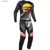 Andra Apparel 2023 Redo att tävla motocross Gear Set 4 Way Stretch Dirt Bike Set ATV Motorcykeldräkt Moto och Pantl231008