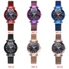 Montres-bracelets femmes montre à quartz filles étudiants strass boucle magnétique bracelet étoile ciel conception montre-bracelet