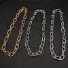 Luxury Stainless for Women Necklace U-type Chain 46cm Necklaces Jewlery Steel Fashionable Hip Hop Designer Punk