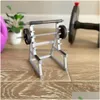 Other Desk Accessories Wholesale Funny Barbell Rack Pen Holder Top Ink Fountain Display Stand Squat Design Storage Squatrack Drop Deli Dh8Rv