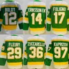 Mens Hokey 12 Matt Boldy Jersey Ters Retro 97 Kirill Kaprizov 46 Jared Spurgeon 17 Marcus Foligno 29 Marc-Andre Fleury 36 Mats Zuccarello 14 Joel Eriksson Ek Takımı