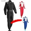 Autres vêtements F1 Veste Karting Costume Voiture Moto Racing Club Exercice Vêtements Salopette Costume Deux Couches Étanche Auto Karting Costume Unisexe L231007