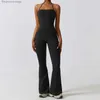 Aktiva uppsättningar nclagen jumpsuit snabb torr fritid sport fitness kostym dans yoga väst byxor gym träning sexig andningsbar hög elastik för kvinnors l231007