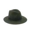 Wide Brim Hats Bucket 100% wool wide padded felt Trilby bow Fedora hat suitable for elegant ladies winter autumn and cashmere black gang church hats 231006