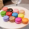 Simulação de flores decorativas macaron, comida falsa, adereços de decoração, modelo de padaria, brinquedos para casa, bolo