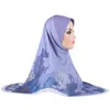 Vêtements ethniques 20pcs Amira Femmes musulmanes Hijab Écharpe instantanée Imprimer Turban Prière islamique Hijabs Châle Wrap Pull Prêt à porter