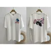 Men's T Shirts Summer T-shirt Graffiti Oil Painting Bee Garden Print Round Neck Short Sleeve Tops Oversize Shirt For Men Women