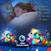 Pluche poppen 33 cm regenboogkleurig LED-licht muzikaal speelgoed aap hond olifant pop zachte schattige knuffels voor meisjes verjaardagscadeau speelgoed 231007